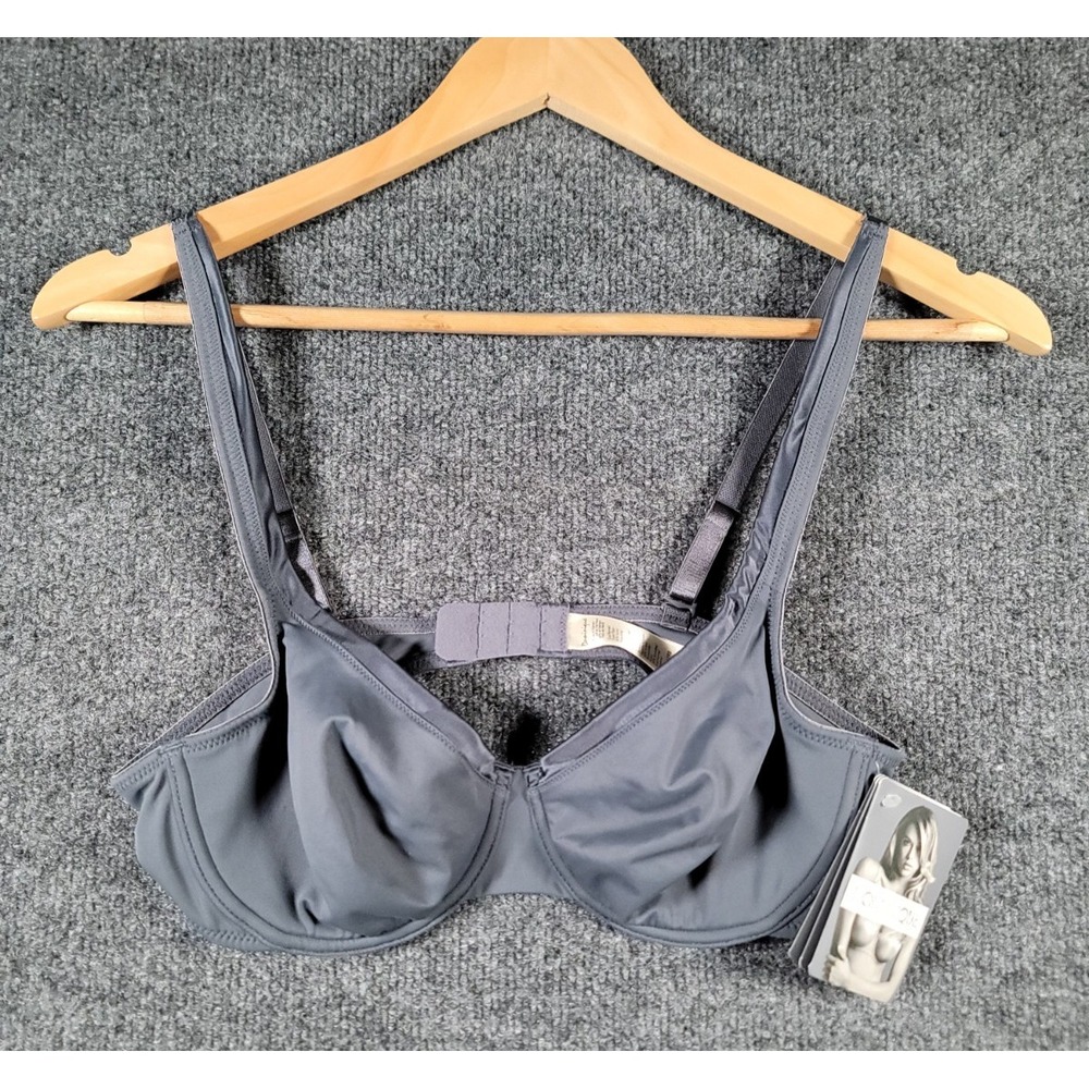 Dominique Anais Everyday Seamless T Shirt Bra 36B Graphite Grey Style 7200 NWT